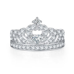 925 Silver Crown Design Ring