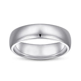 925 Silver Curved Polished Band Ring