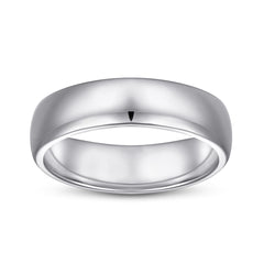925 Silver Curved Polished Band Ring