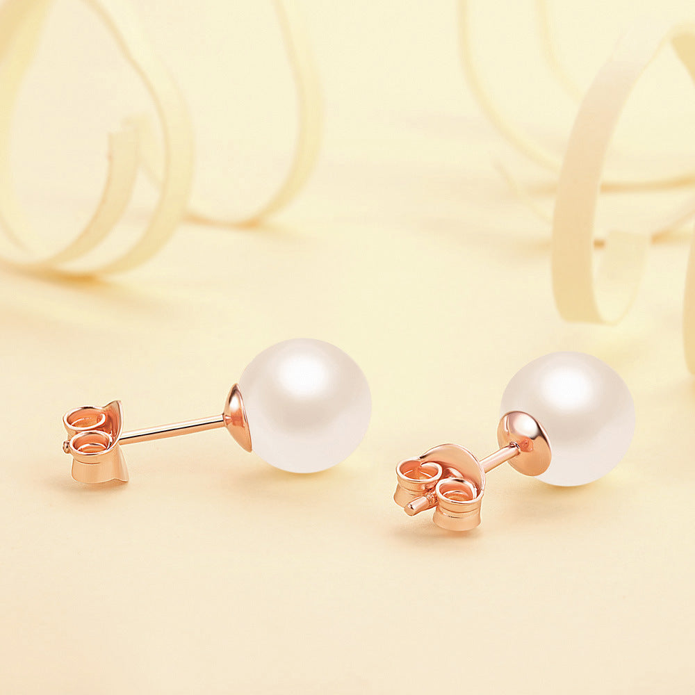 925 Silver Freshwater Pearl Studs
