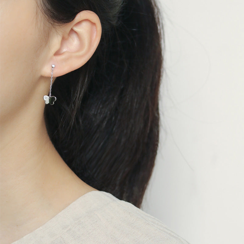 925 Silver Asymmetrical Butterfly Silver Studs