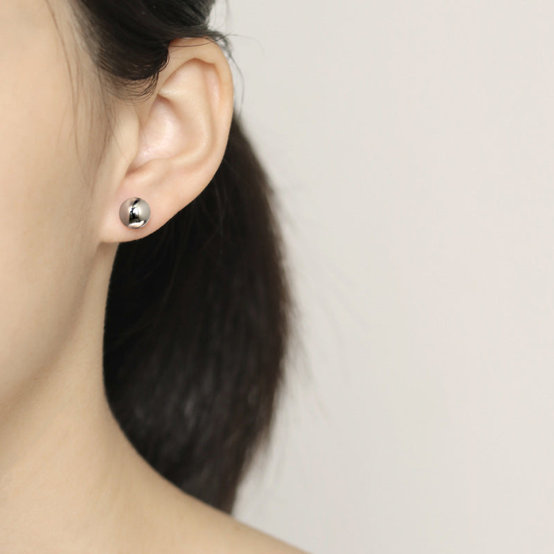 925 Silver Ball Stud Earrings