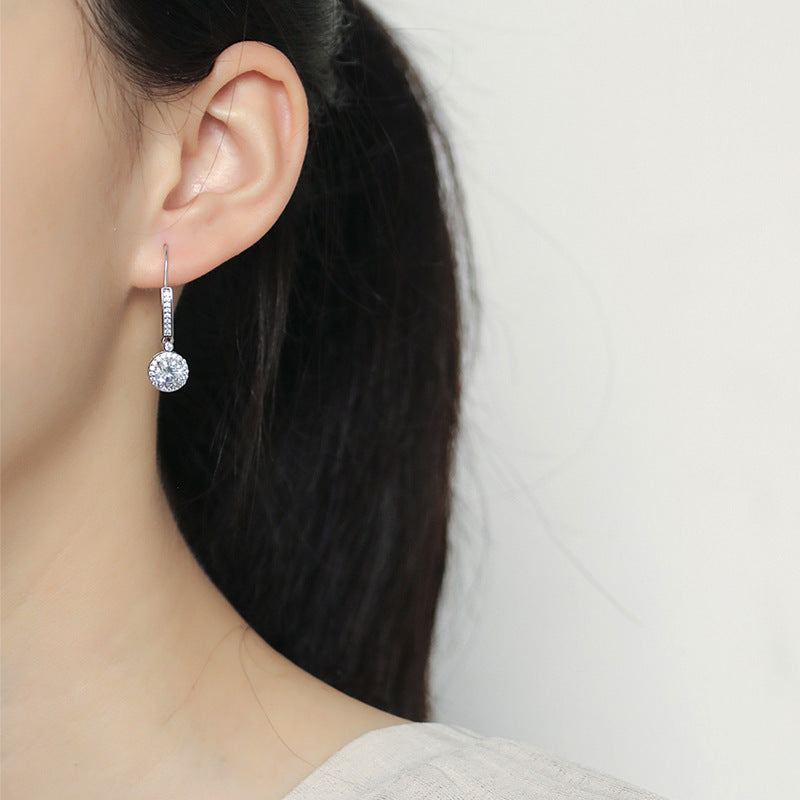 925 Silver Zirconia Drop Earrings