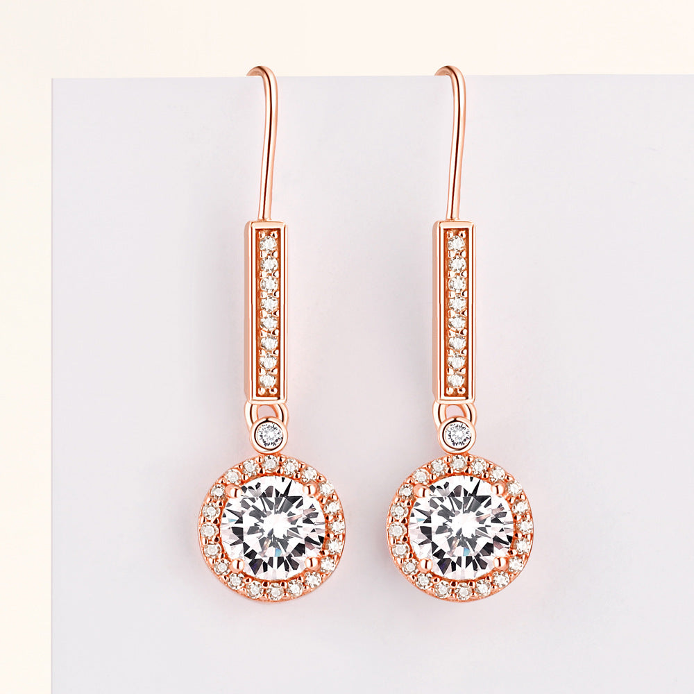 925 Silver Zirconia Drop Earrings