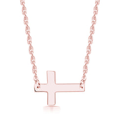S925 Silver Cross Pendant Necklace