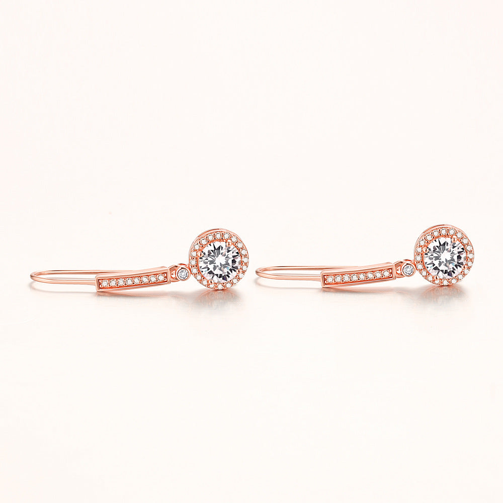 925 Silver Zirconia Drop Earrings