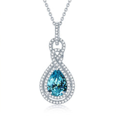 S925 Silver Peridot Rose Gold Necklace