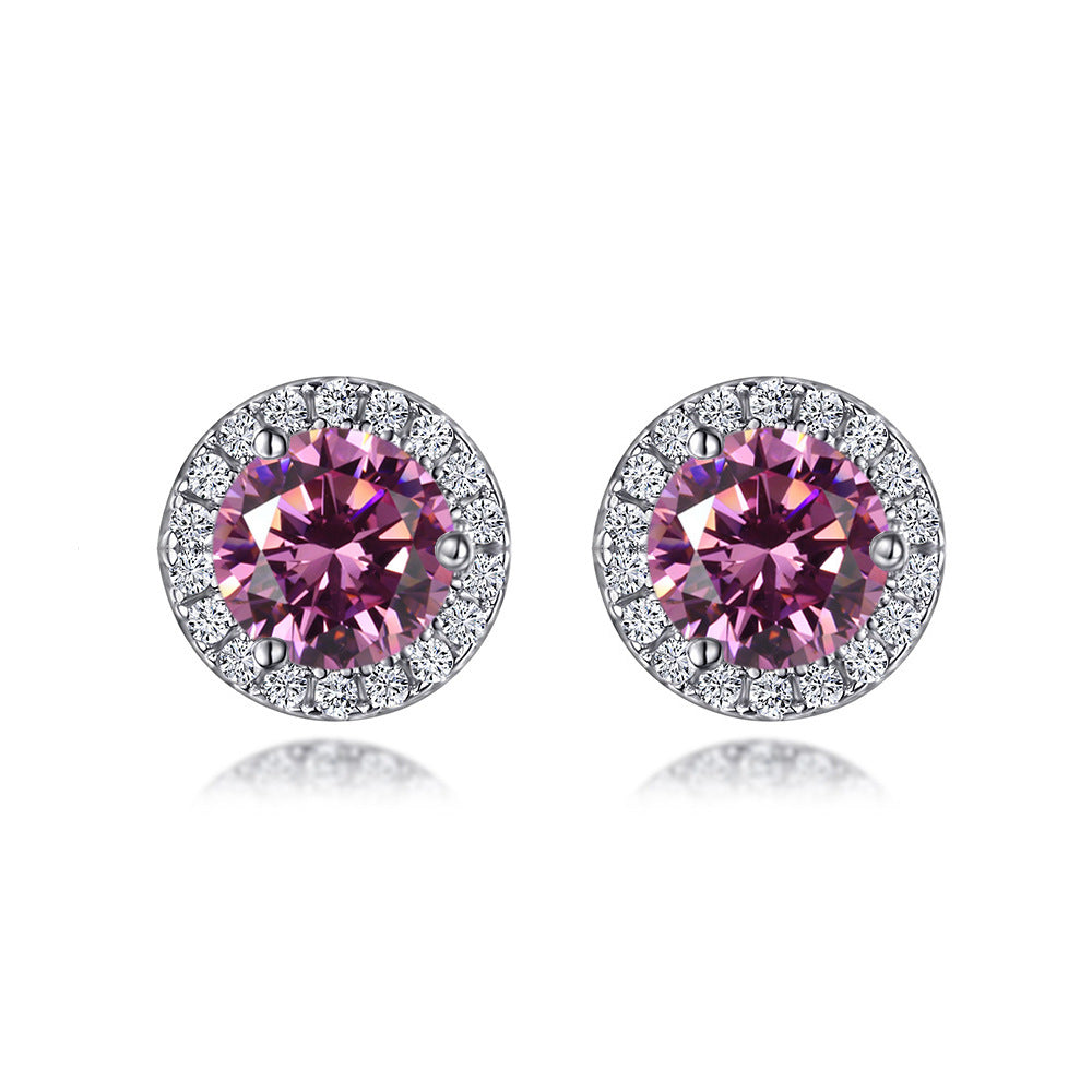 S925 Zodiac CZ Earrings - Birthstone Jewelry