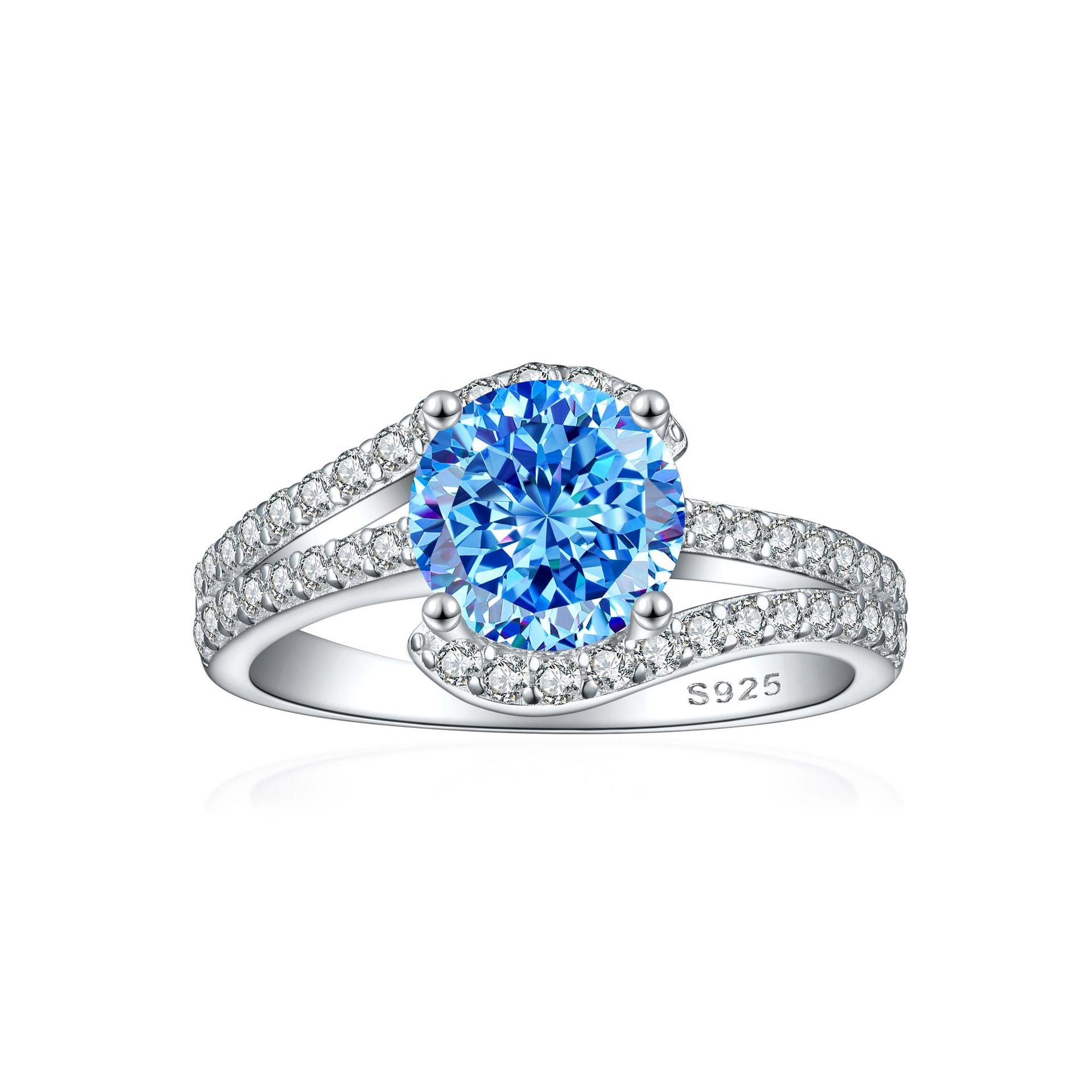 925 Silver 2ct Premium Ice Cut Ring