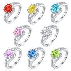925 Silver 2ct Premium Ice Cut Ring
