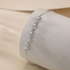 S925 CZ Pave Necklace Set - Luxe Silver Jewelry
