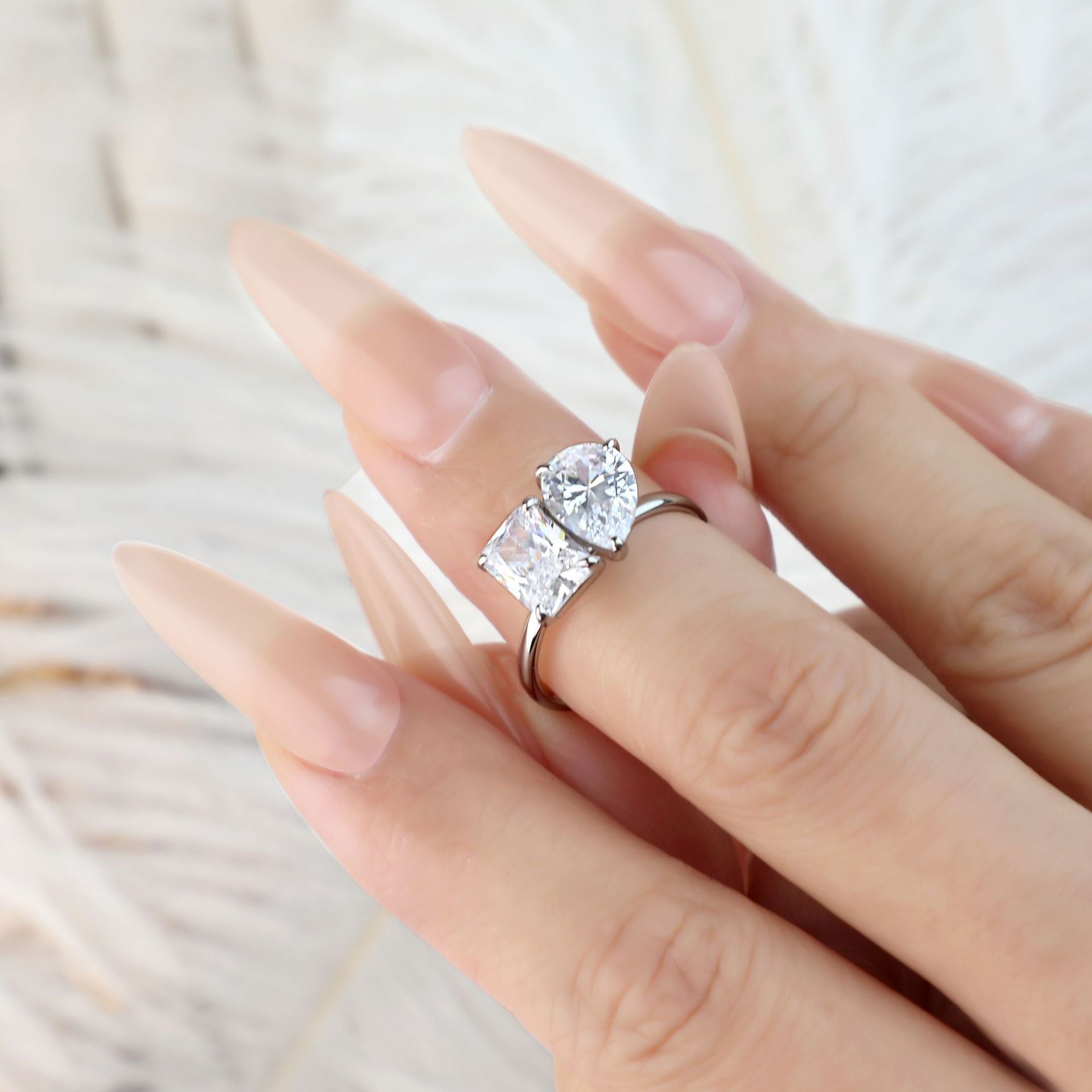 925 Silver CZ Ring - Minimalist Women's Jewelry