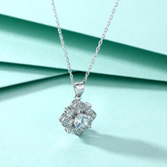S925 Silver Star Clover Necklace
