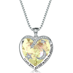 S925 Silver Emerald Heart Pendant Necklace