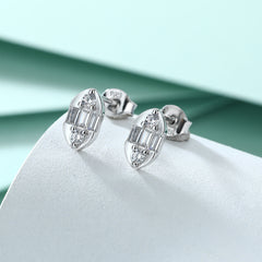 925 Silver Oval Minimalist Studs