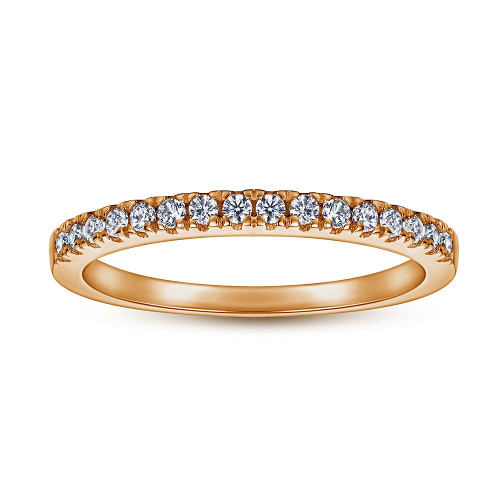 S925 Full Eternity Pinky Ring - Cartier Style