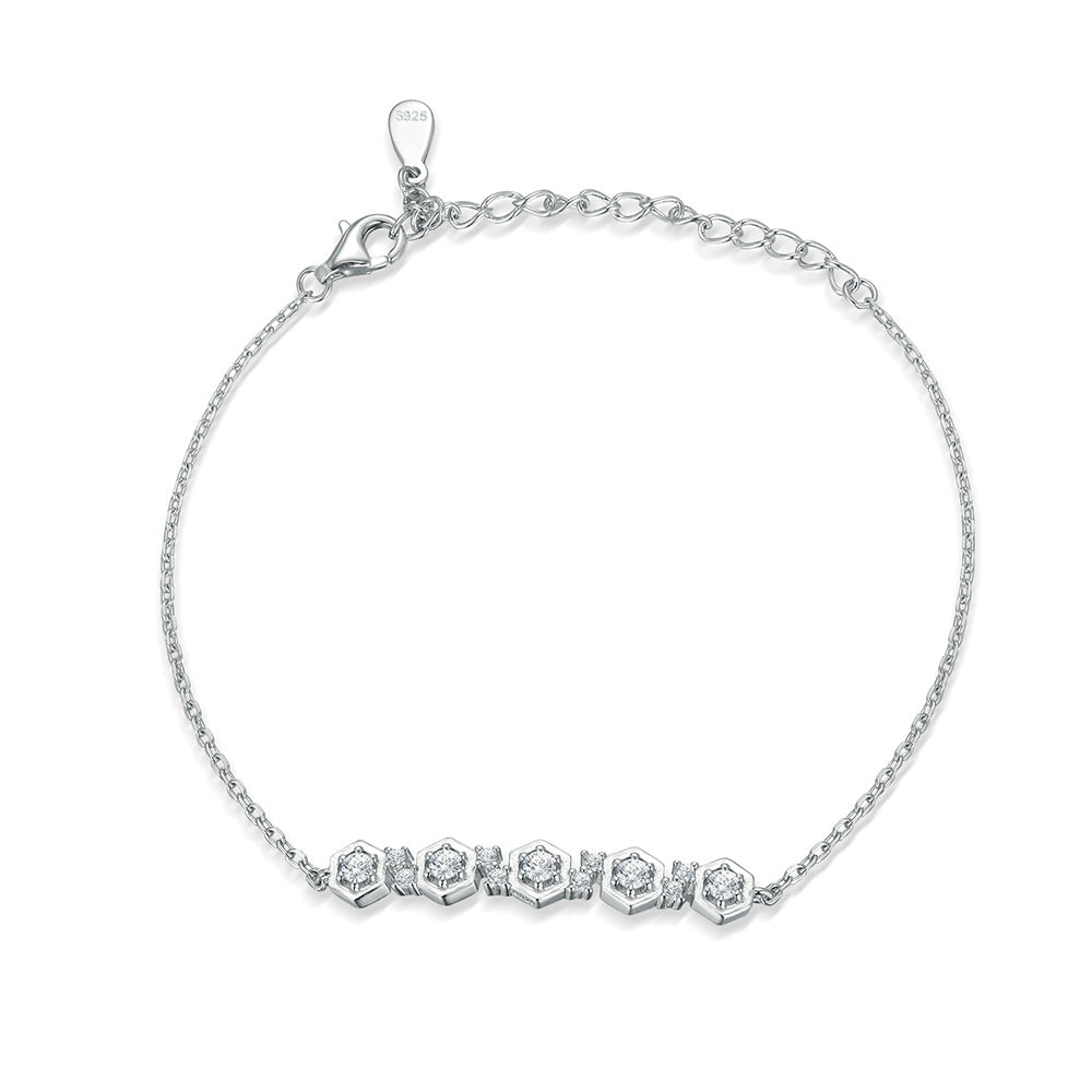 S925 CZ Pave Necklace Set - Luxe Silver Jewelry