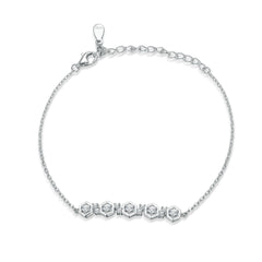 S925 CZ Pave Necklace Set - Luxe Silver Jewelry