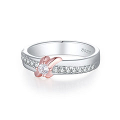 925 Silver Two-Tone Plated Ring