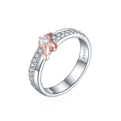 925 Silver Two-Tone Plated Ring