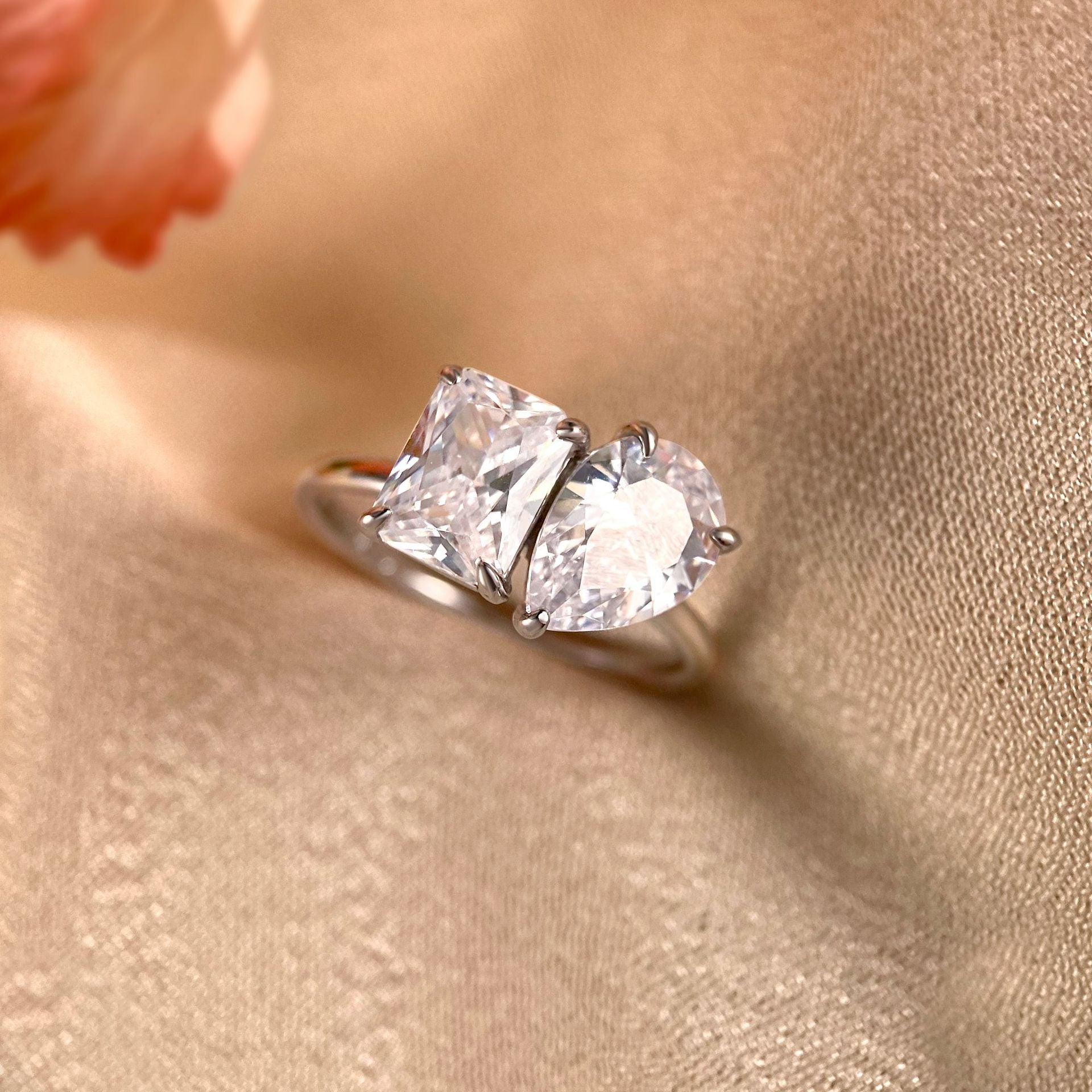 925 Silver CZ Ring - Minimalist Women's Jewelry