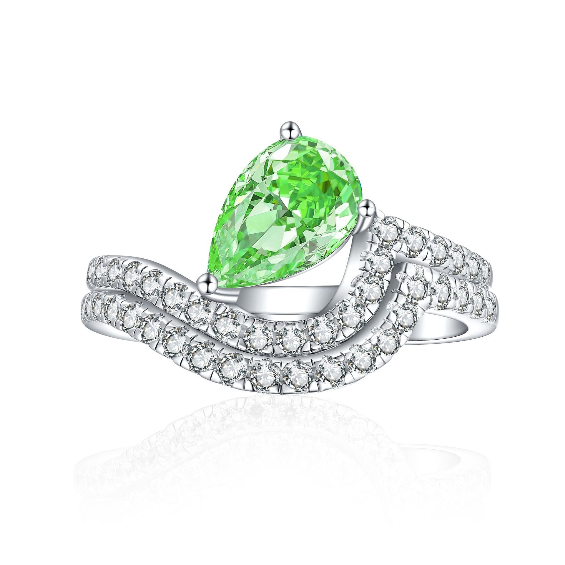 925 Silver Radiant Cut Gemstone Set