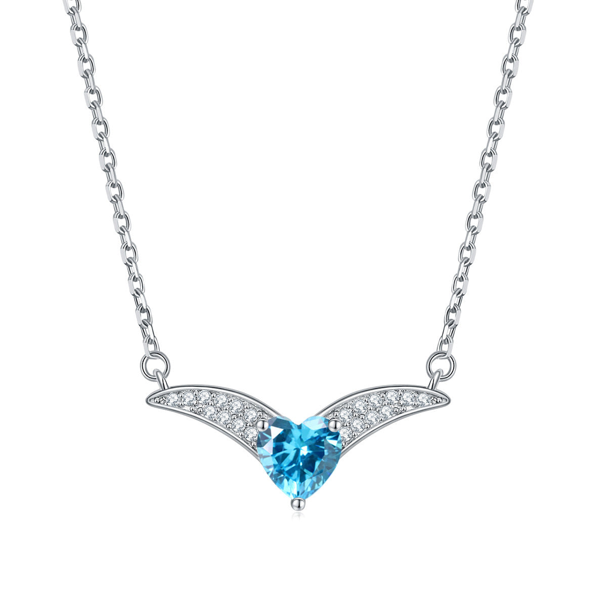 S925 Silver Heart Zodiac Necklace
