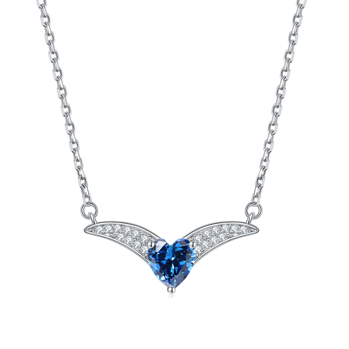 S925 Silver Heart Zodiac Necklace