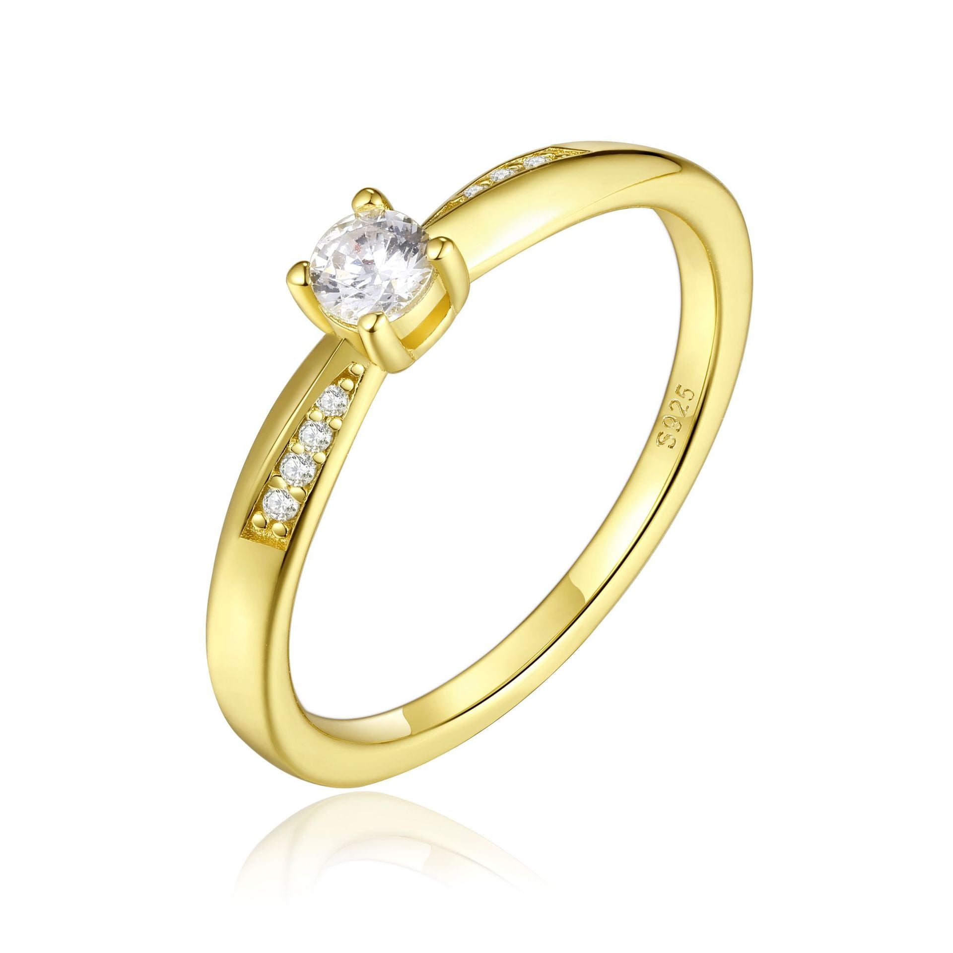 S925 Silver Moebius Ring - 18K Gold Plated
