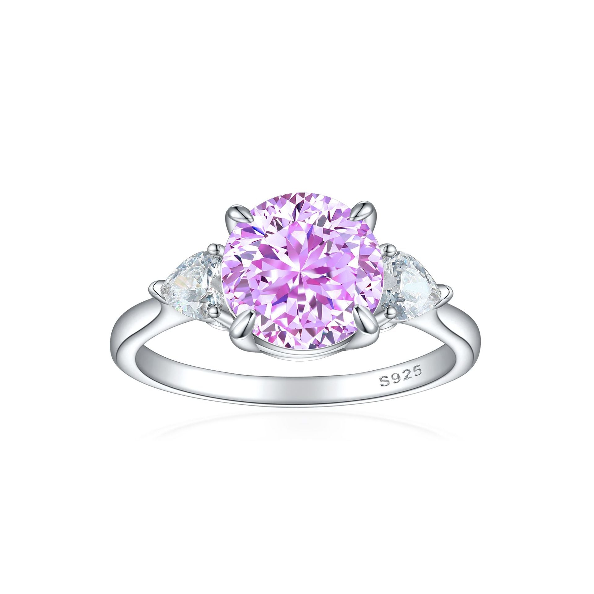925 Silver Heart Flame Ice Ring