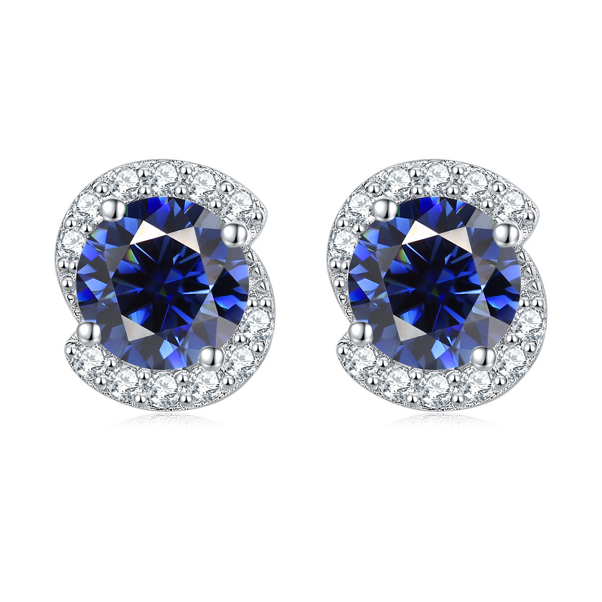 925 Silver Sapphire-Like Zirconia