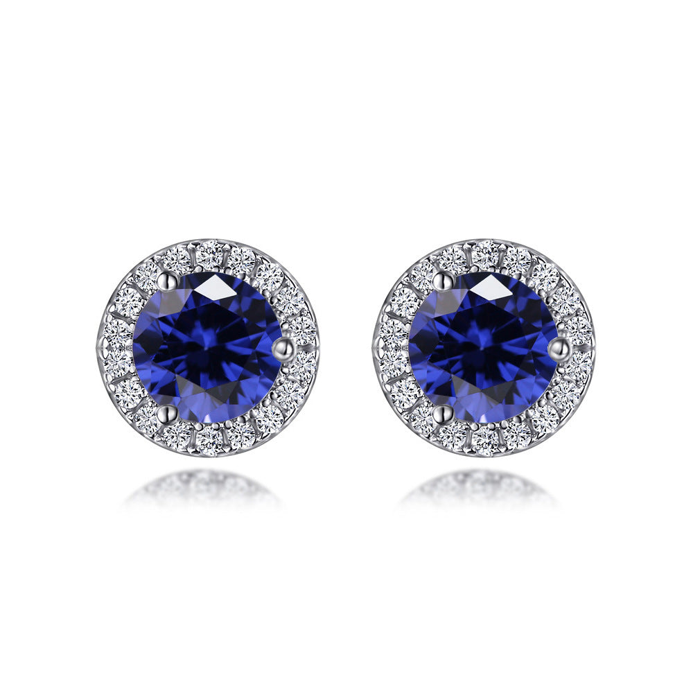 S925 Zodiac CZ Earrings - Birthstone Jewelry
