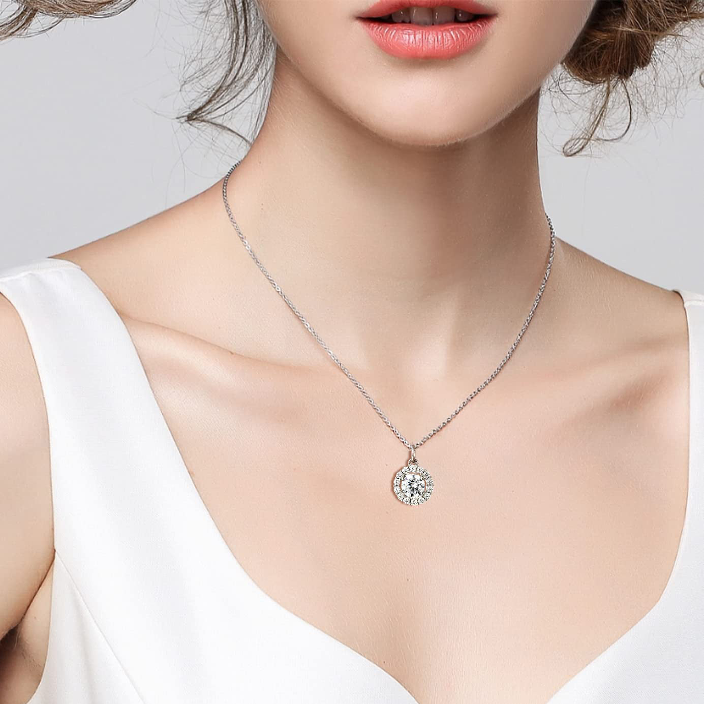 S925 Silver D Color Moissanite Necklace