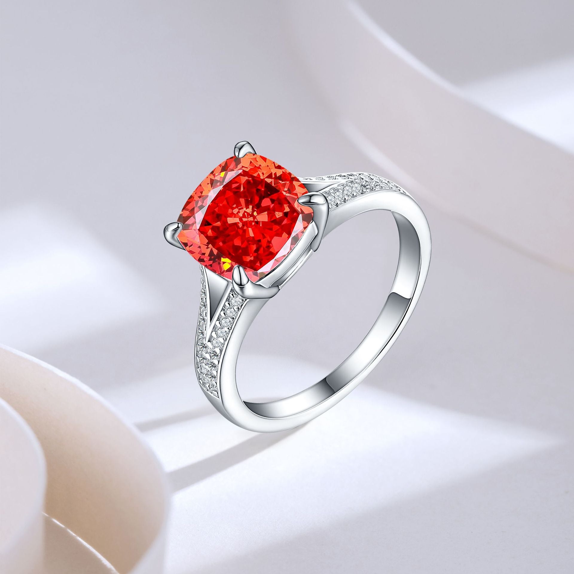 925 Silver 3.5ct Statement Ice Ring