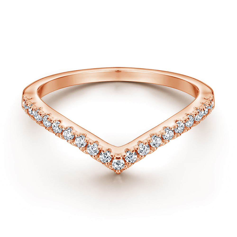 S925 Silver CZ Eternity Band - Minimalist Index Ring