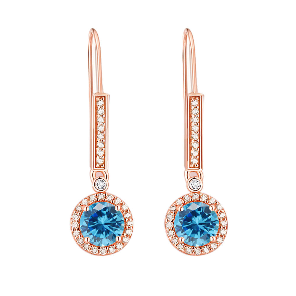 925 Silver Zirconia Drop Earrings