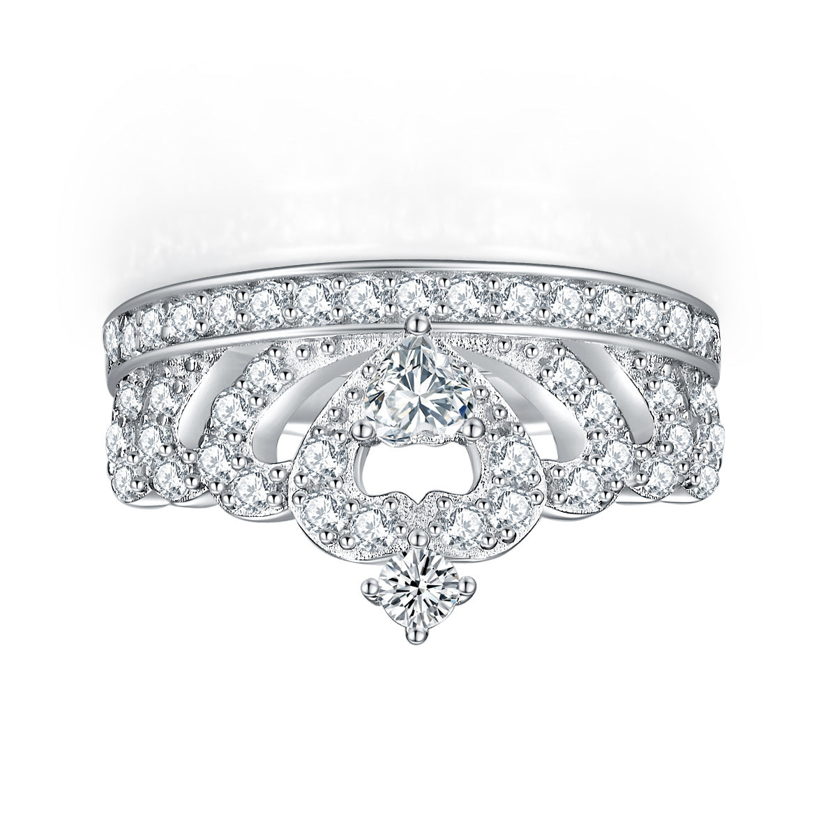 925 Silver Crown Design Ring