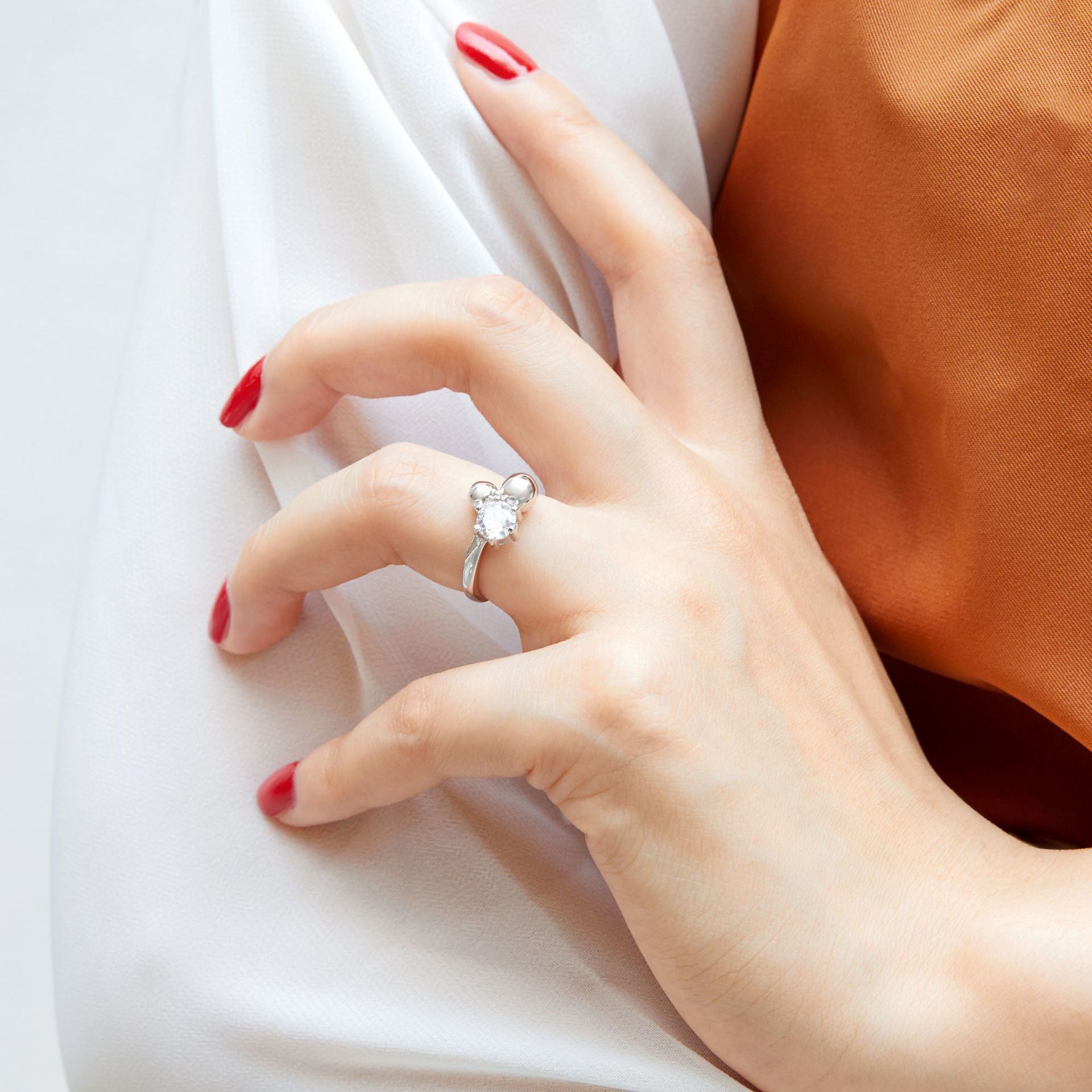 925 Silver Bead Ring Zircon Earrings Necklace Jewelry