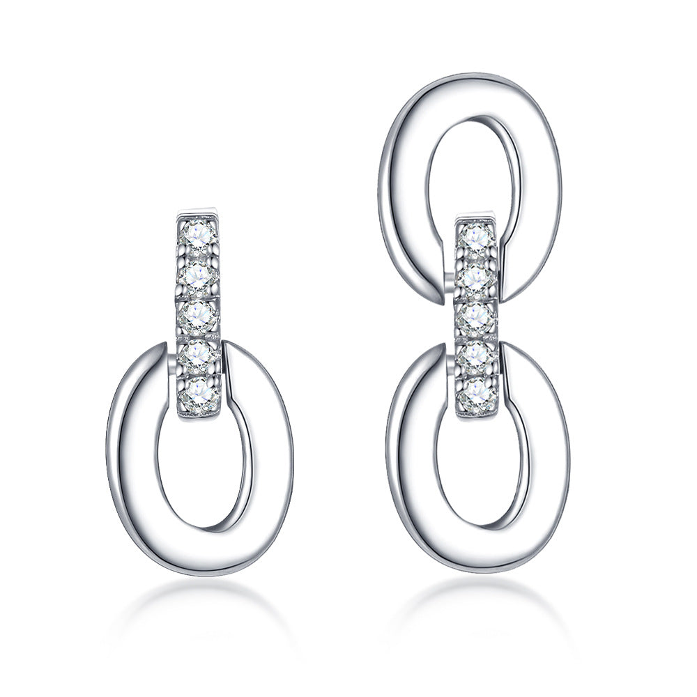 925 Silver Four Symbol Studs