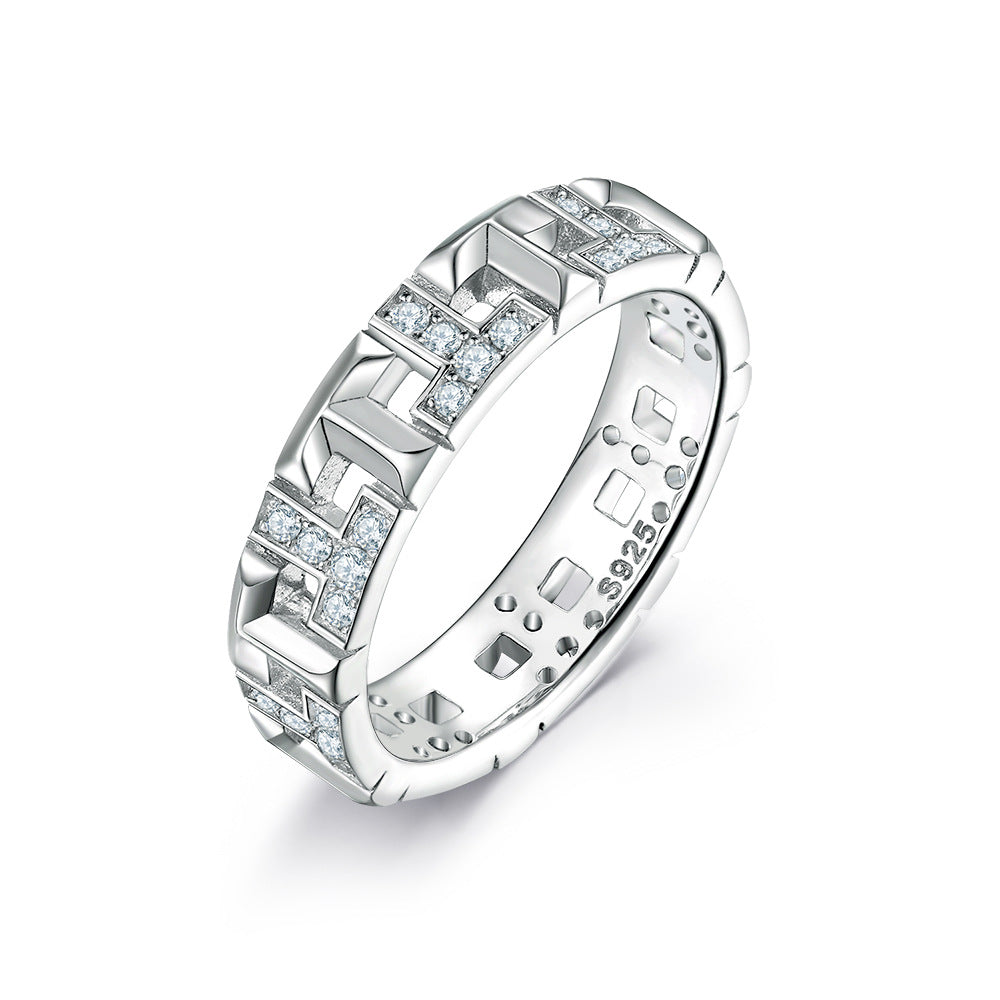 925 Silver Ring Earrings Necklace Set