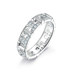 925 Silver Ring Earrings Necklace Set