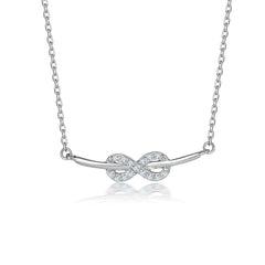 S925 Silver Infinity 8 Pendant Necklace