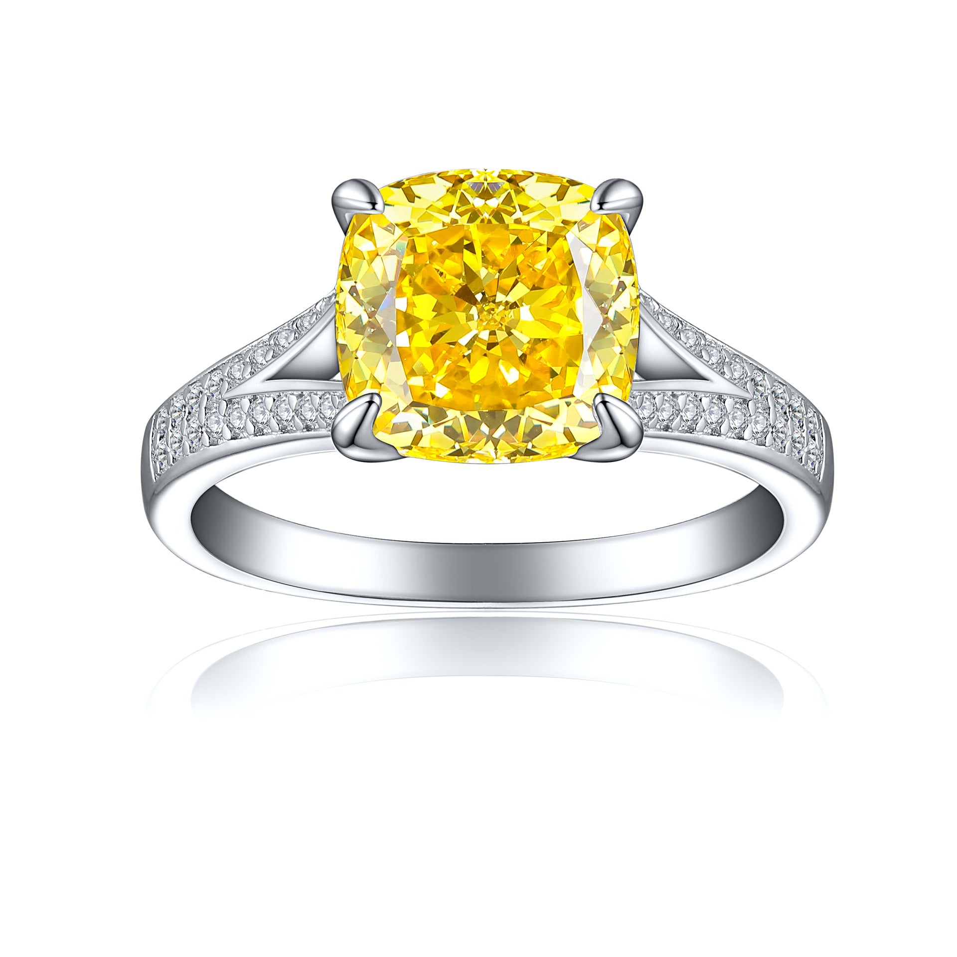 925 Silver 3.5ct Statement Ice Ring
