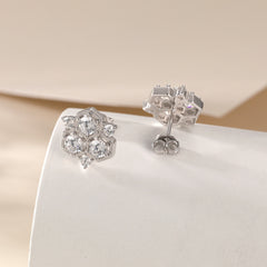 S925 Silver Honeycomb Dangle Earrings