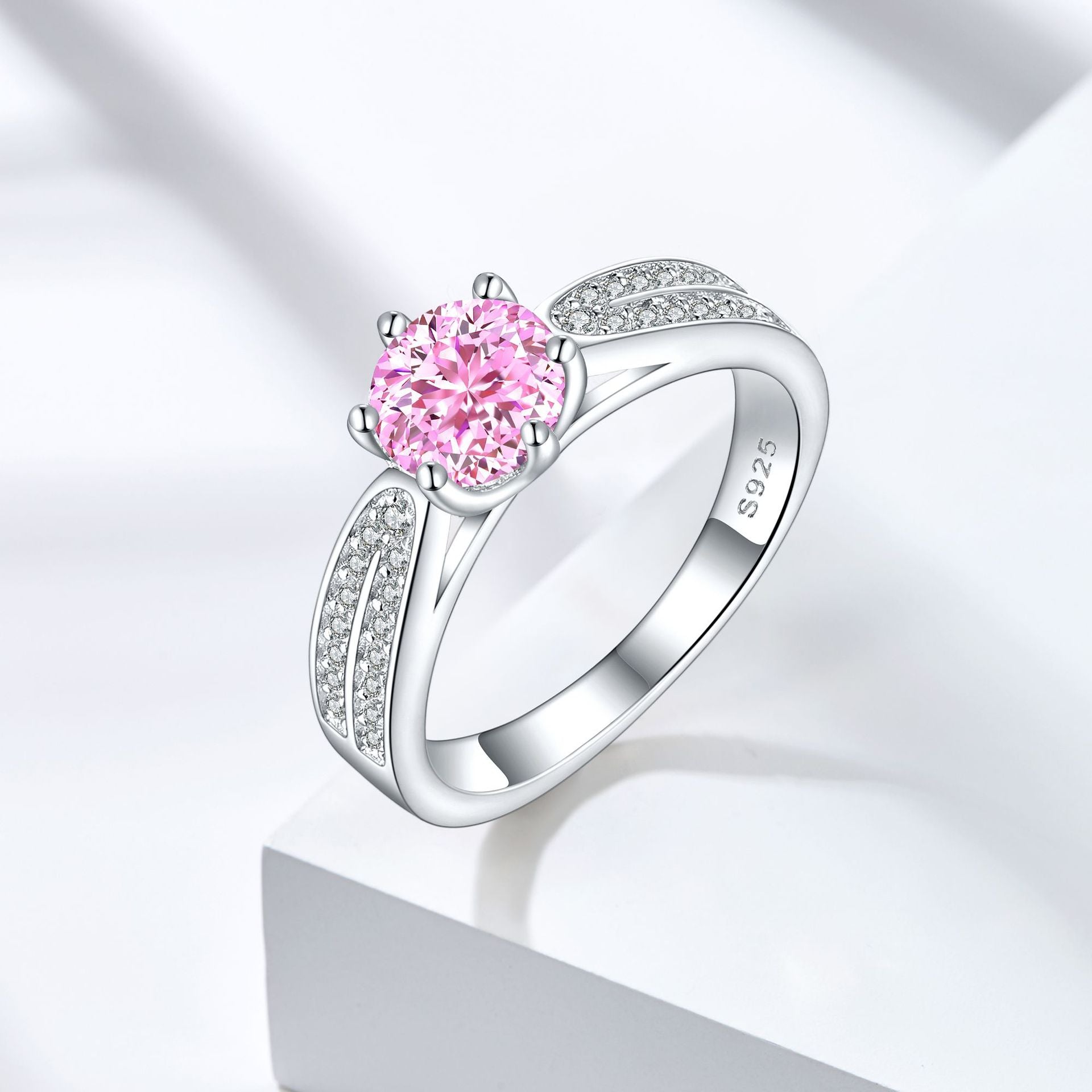 925 Silver 1.2ct Round Ice Halo Ring