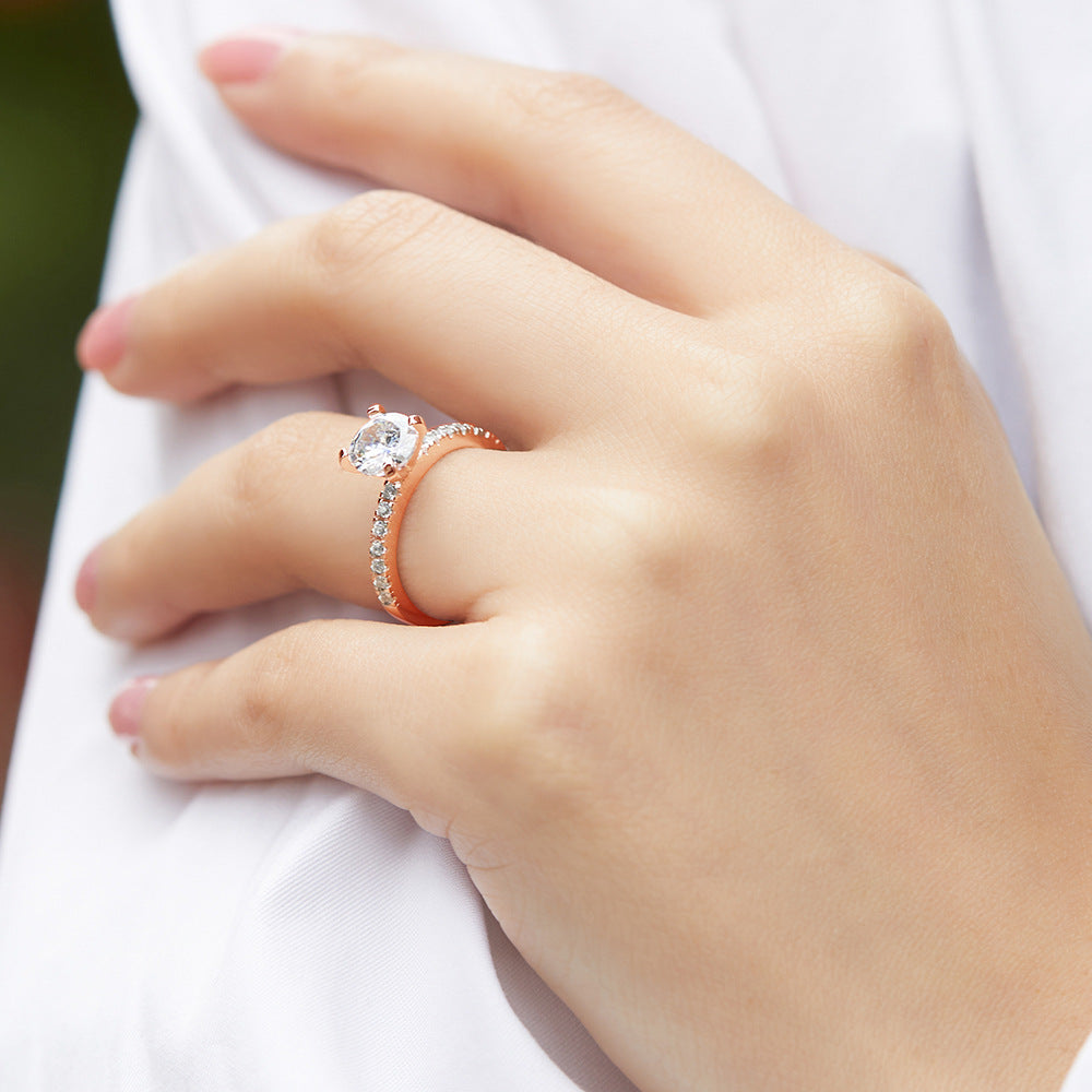 1.2ct S925 Silver CZ Statement Ring