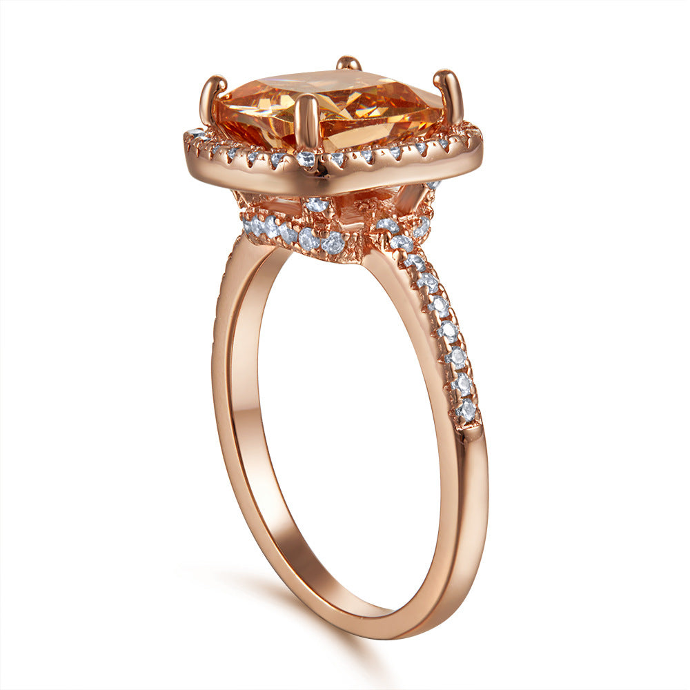 925 Silver 3.5ct Vintage CZ Statement Ring