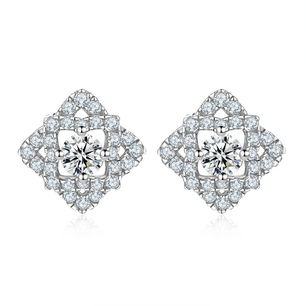 925 Silver Butterfly Heart Drops