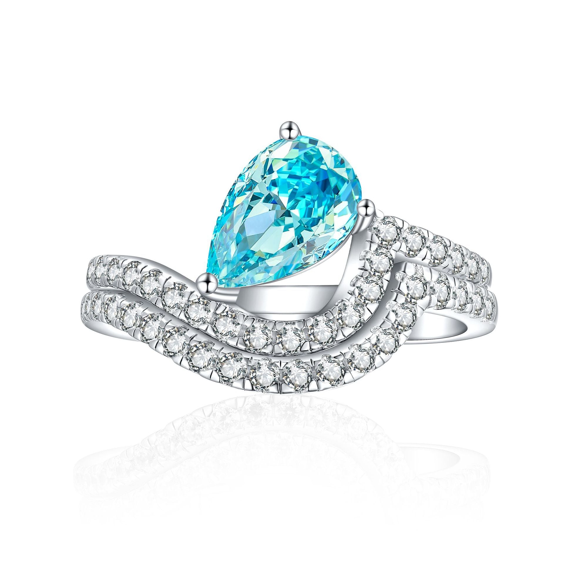 925 Silver Radiant Cut Gemstone Set