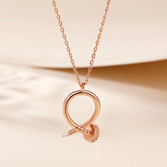 S925 Silver Rose Gold Pendant Necklace